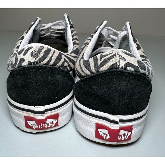 VANS‎ Old Skool Safari Multi, Leopard Zebra, Black and White, Women's 6 - Picture 11 of 11